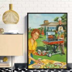 vintage barbecue poster 1