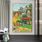vintage barbecue poster 1