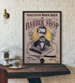 vintage friseur poster