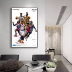 vintage nba basketball poster 1