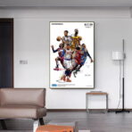vintage nba basketball poster 1