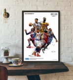 vintage nba basketball poster 1