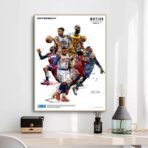vintage nba basketball poster 1