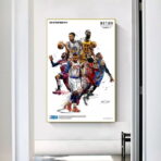 vintage nba basketball poster 1