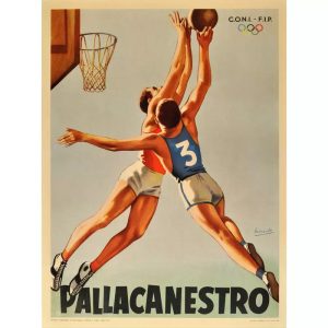 vintage basketball poster 2