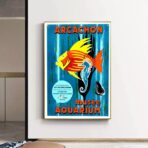 poster bassin darcachon vintage 1