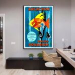 poster bassin darcachon vintage 1