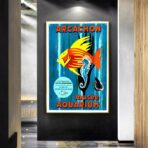 poster bassin darcachon vintage 1