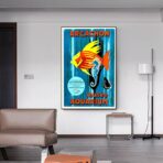 poster bassin darcachon vintage 1