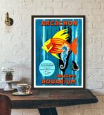 poster bassin darcachon vintage 1