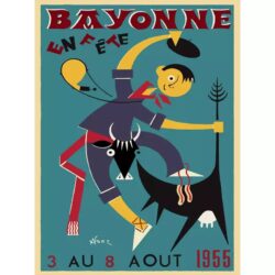 vintage bayonne poster 1