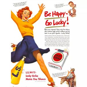 poster be happy go lucky vintage 1