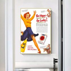 poster be happy go lucky vintage 1