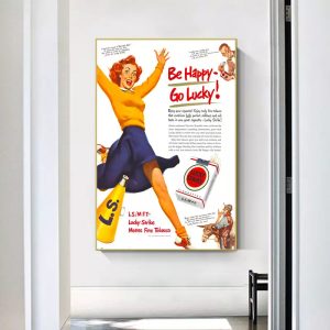 poster be happy go lucky vintage 1