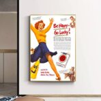 poster be happy go lucky vintage 1