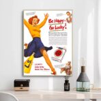 poster be happy go lucky vintage 1