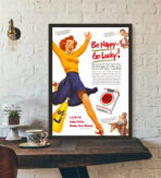 poster be happy go lucky vintage 1