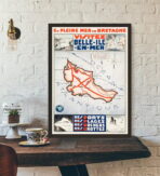 vintage schones insel poster