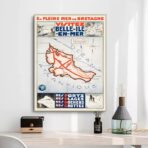 vintage schones insel poster