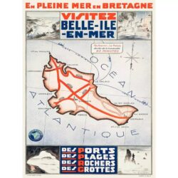vintage schones insel poster