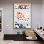 vintage schones insel poster