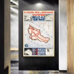 vintage schones insel poster