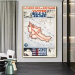 vintage schones insel poster