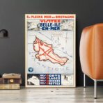 vintage schones insel poster