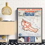 vintage schones insel poster