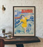poster biarritz vintage 1