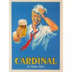 vintage franzosisches bier poster
