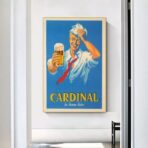 vintage franzosisches bier poster