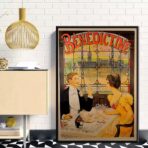 vintage bistro poster 1