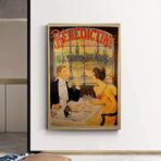 vintage bistro poster 1