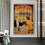 vintage bistro poster 1