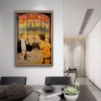 vintage bistro poster 1