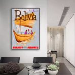 poster bolivien vintage