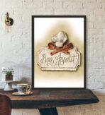 vintage guten appetit poster