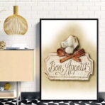 vintage guten appetit poster