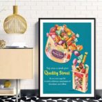vintage sussigkeiten poster