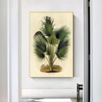 vintage botanisches poster palme