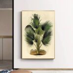 vintage botanisches poster palme