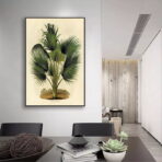 vintage botanisches poster palme