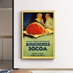 vintage metzgerei poster