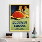 vintage metzgerei poster