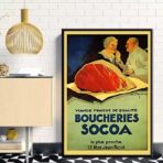 vintage metzgerei poster