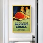 vintage metzgerei poster
