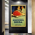 vintage metzgerei poster