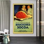 vintage metzgerei poster