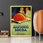 vintage metzgerei poster